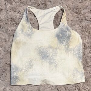 DSG Cream and Gray Racerback Tank